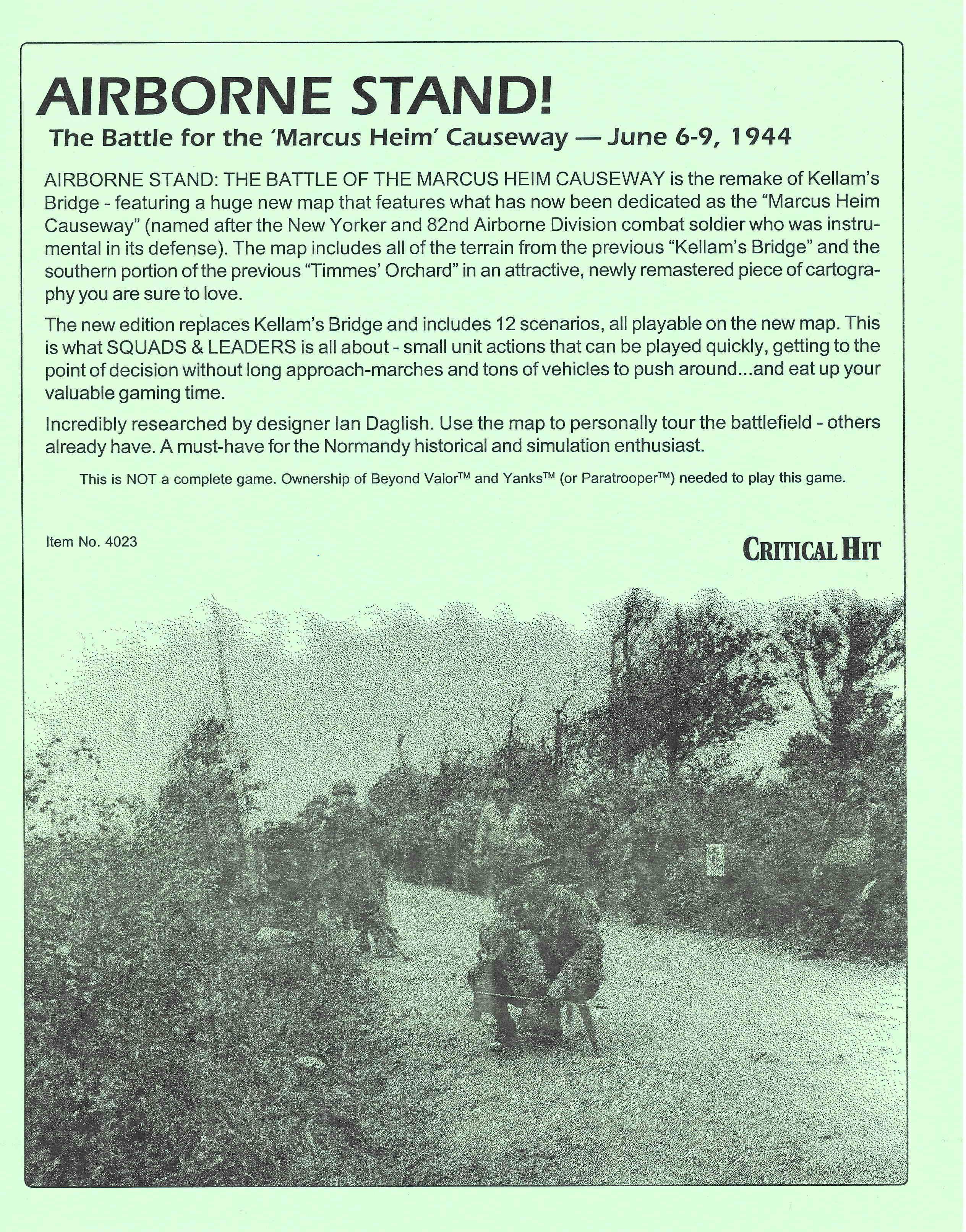 Airborne Stand!: The Battle for the Marcus Heim Causeway – June 6-9, 1944