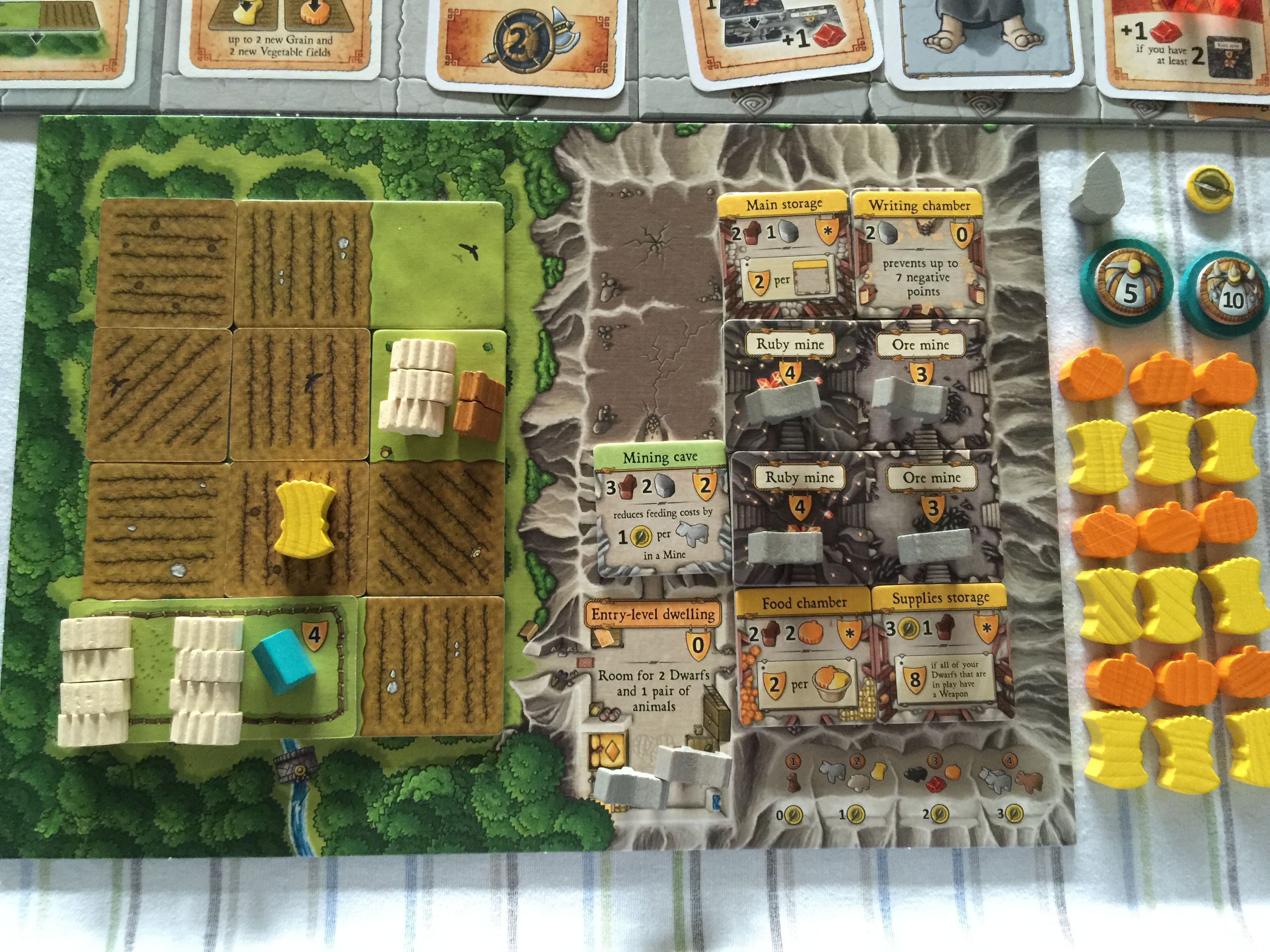 Caverna - Solo end game player board pics | BoardGameGeek Caverna - Solo end game player board pics | BoardGameGeek