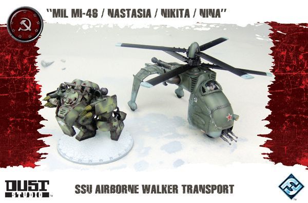 Dust Tactics: SSU Airborne Walker Transport – "MIL MI-46 / Nastasia / Nikita / Nina"