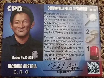 Police Precinct: Richard Austria Character Board