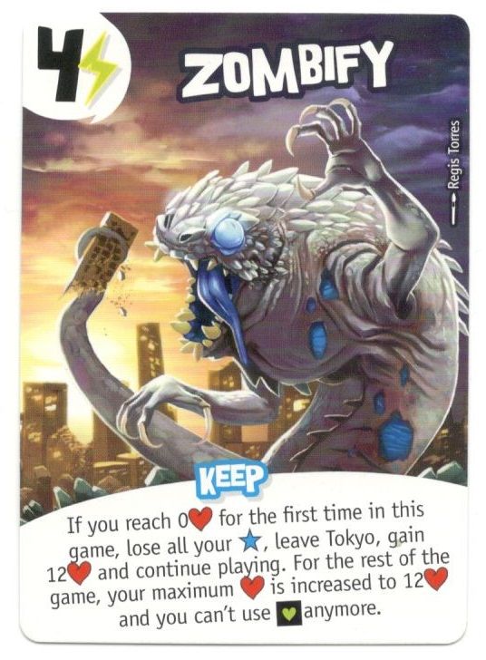 King of Tokyo: Zombify promo card