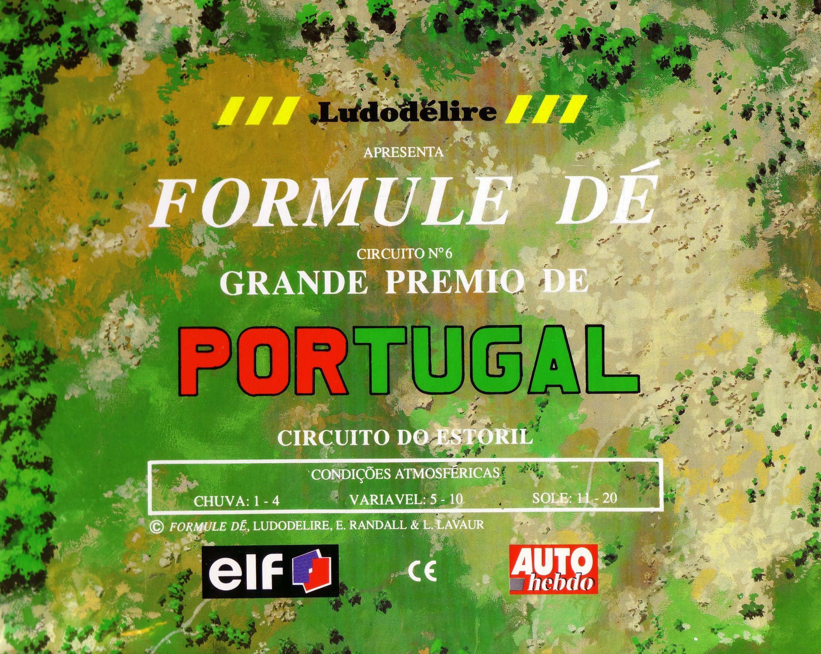 Formule Dé Circuit № 6: GRANDE PREMIO DE PORTUGAL – Circuito do Estoril