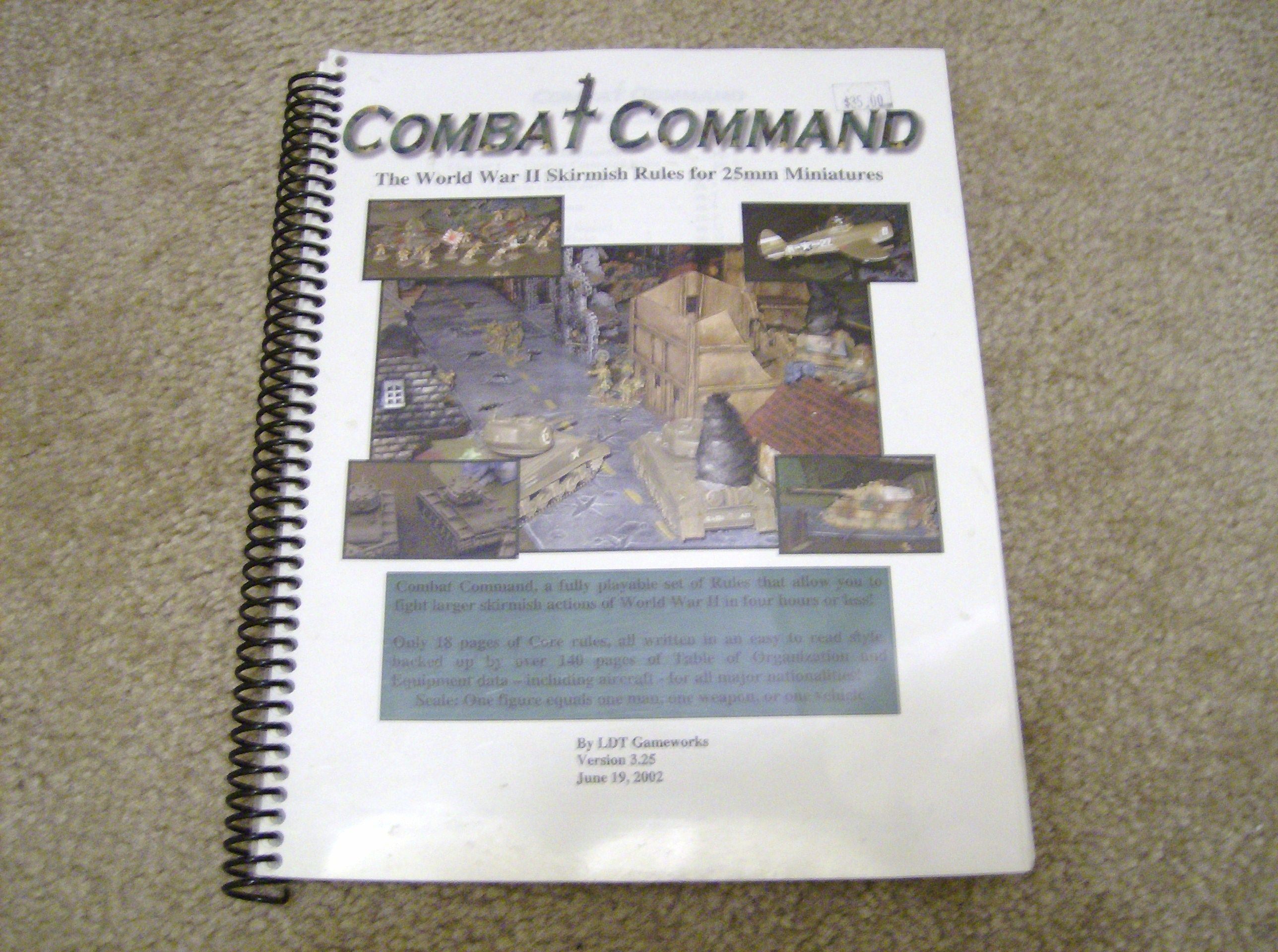 Combat Command: World War II Skirmish Rules for 25mm Miniatures