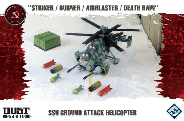 Dust Tactics: SSU Ground Attack Helicopter – "Striker / Burner / Airblaster / Death Rain"