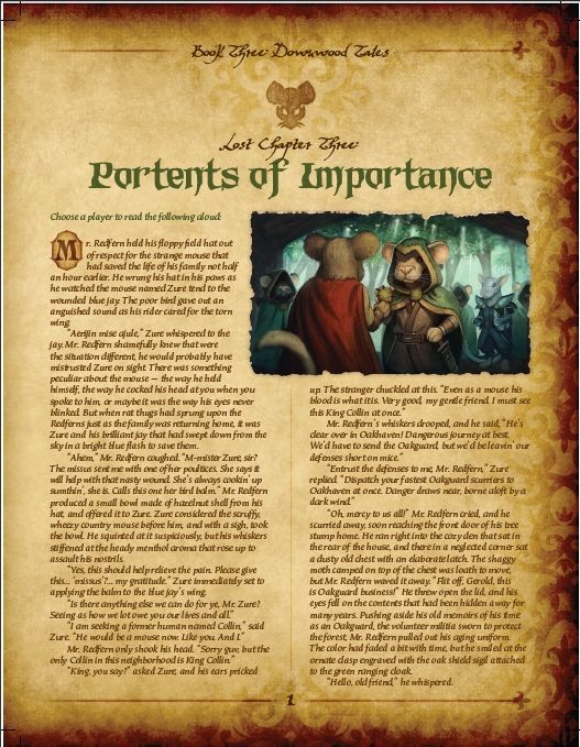 Mice and Mystics: Lost Chapter – Portents of Importance
