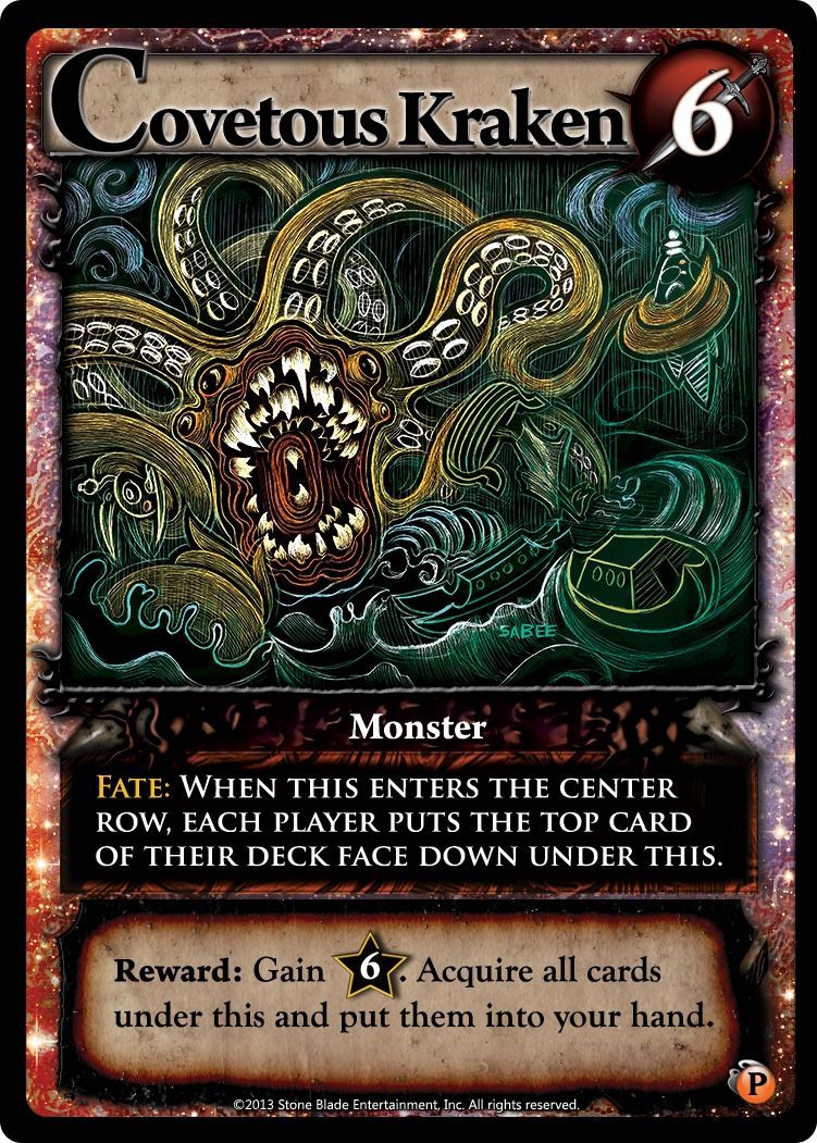 Ascension: Darkness Unleashed – Covetous Kraken Promo Card