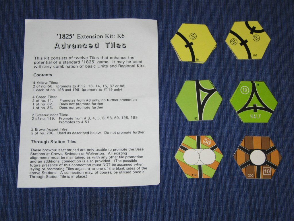 1825 Extension Kit K6: Advanced Tiles