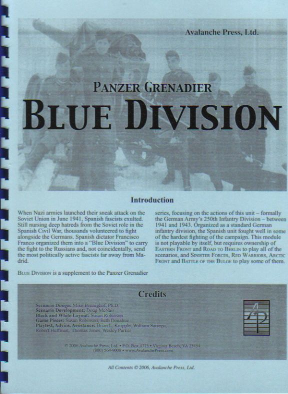 Panzer Grenadier: Blue Division