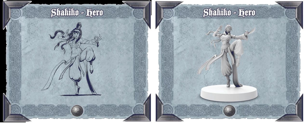 Sword & Sorcery: Hero Pack – Shakiko White/Black Monk