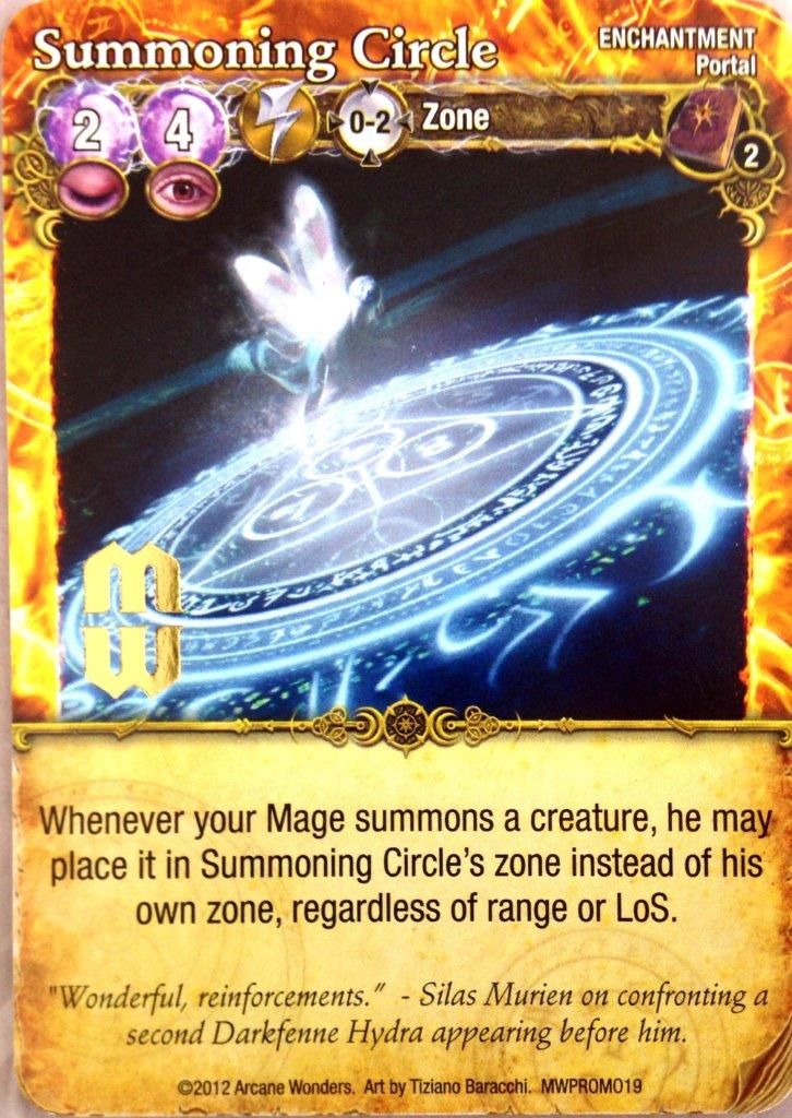Mage Wars: Summoning Circle Promo Card