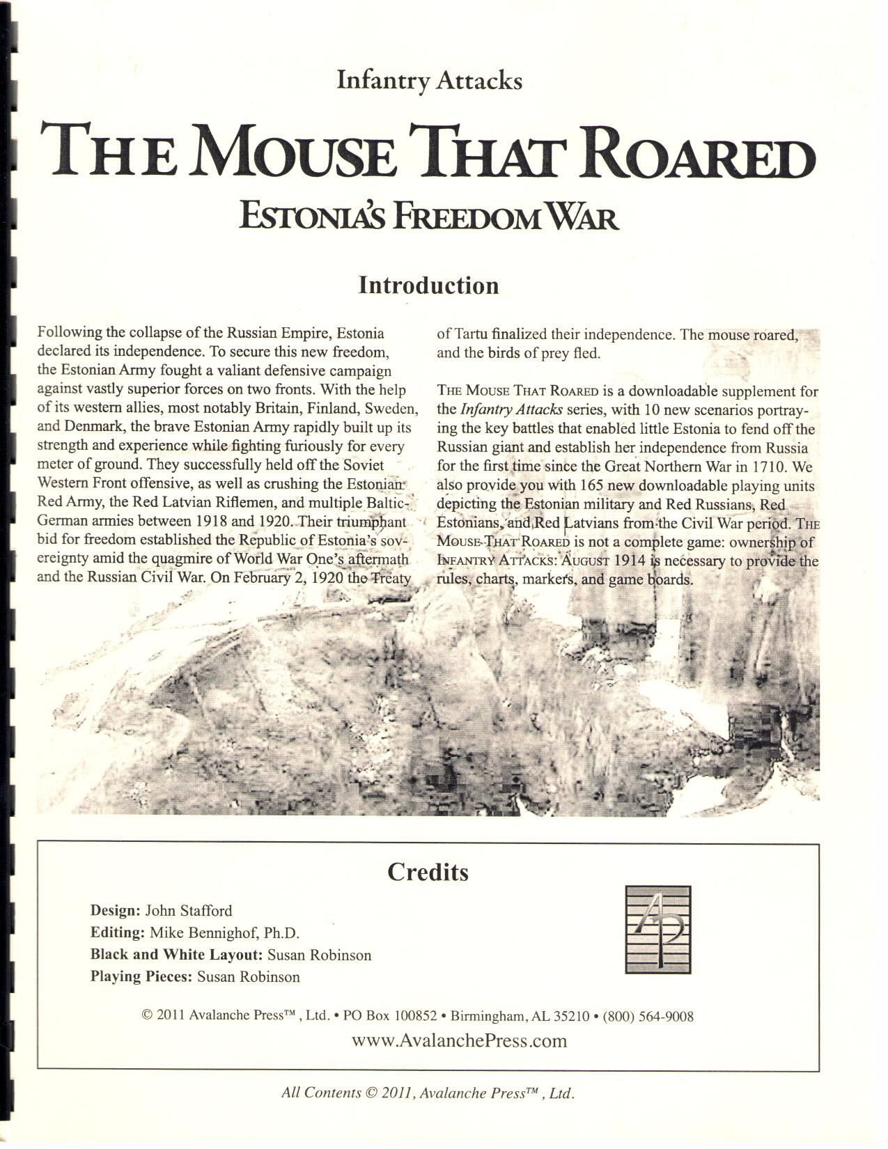 Infantry Attacks: The Mouse that Roared