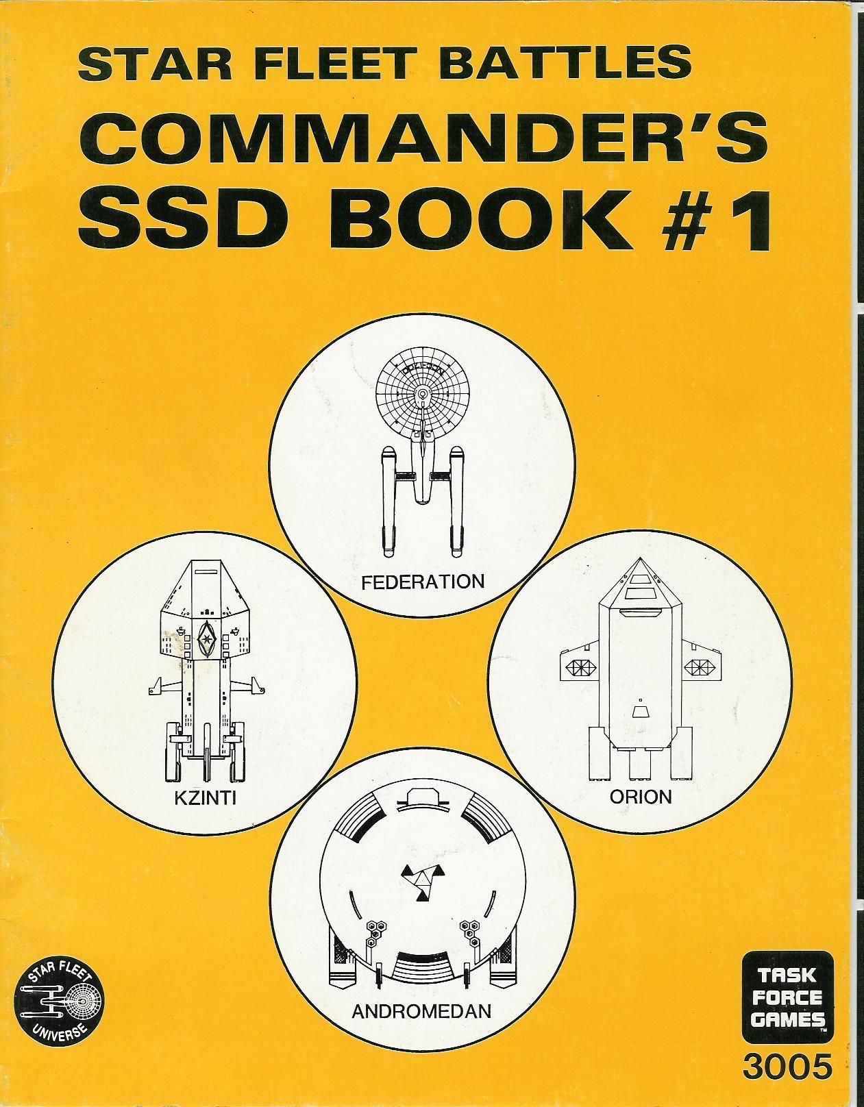 Star Fleet Battles: Commander's SSD Book #1