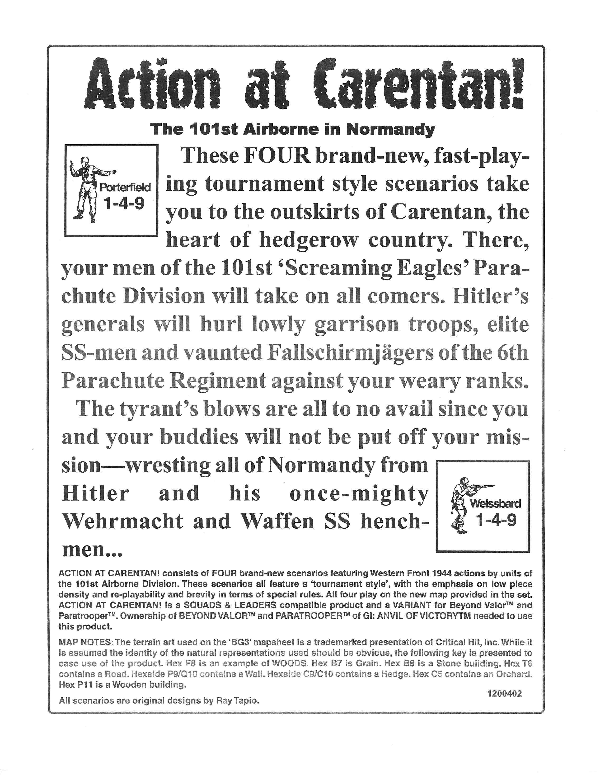 Action at Carentan!