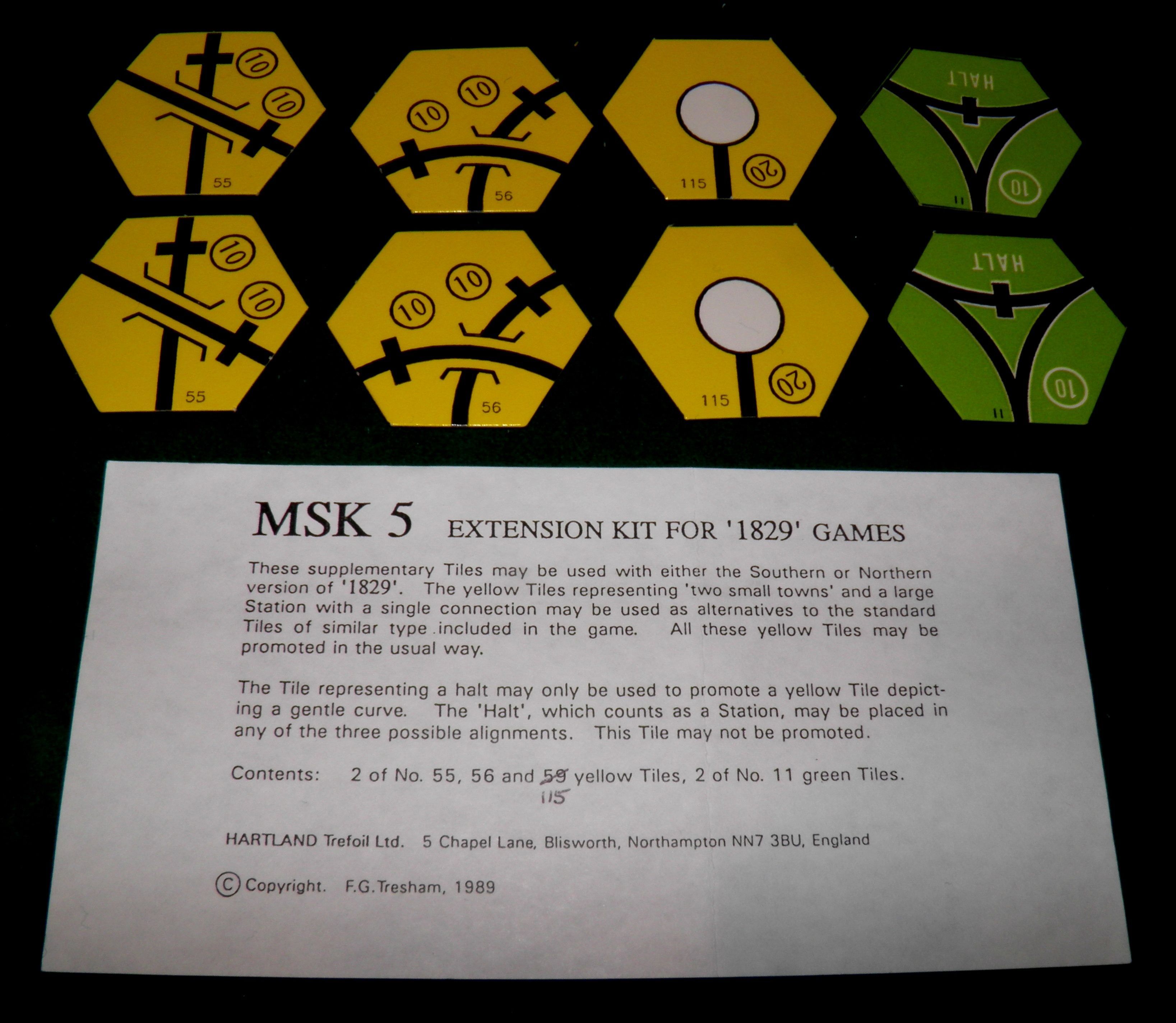 MSK 5 Extension Kit for 1829 (Northern & Southern Boards)