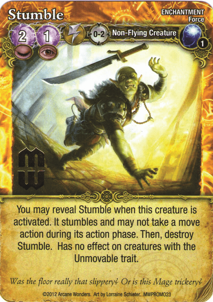 Mage Wars: Stumble Promo Card