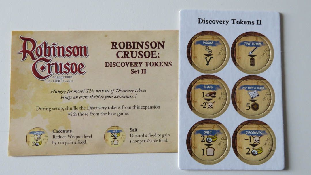 Robinson Crusoe: Adventures on the Cursed Island – Discovery Tokens Set ||