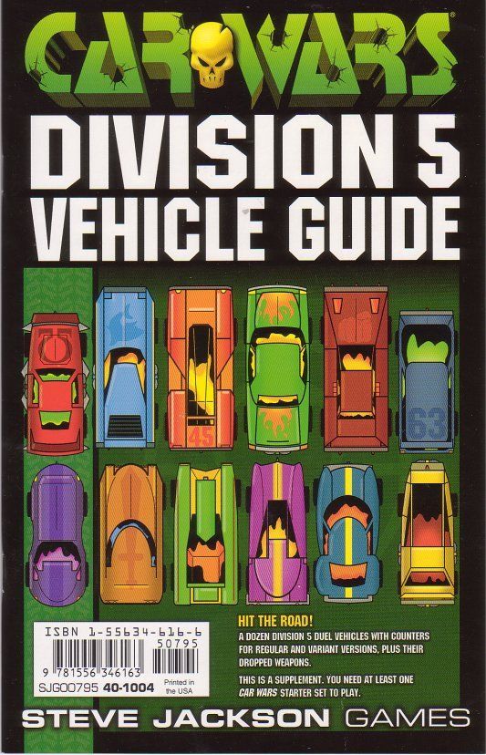 Car Wars Supplement, Division 5 Vehicle Guide