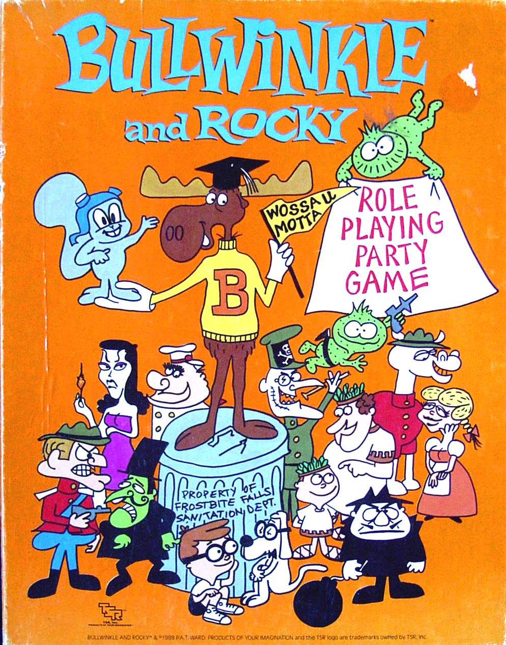 Bullwinkle and Rocky Role Playing Party Game