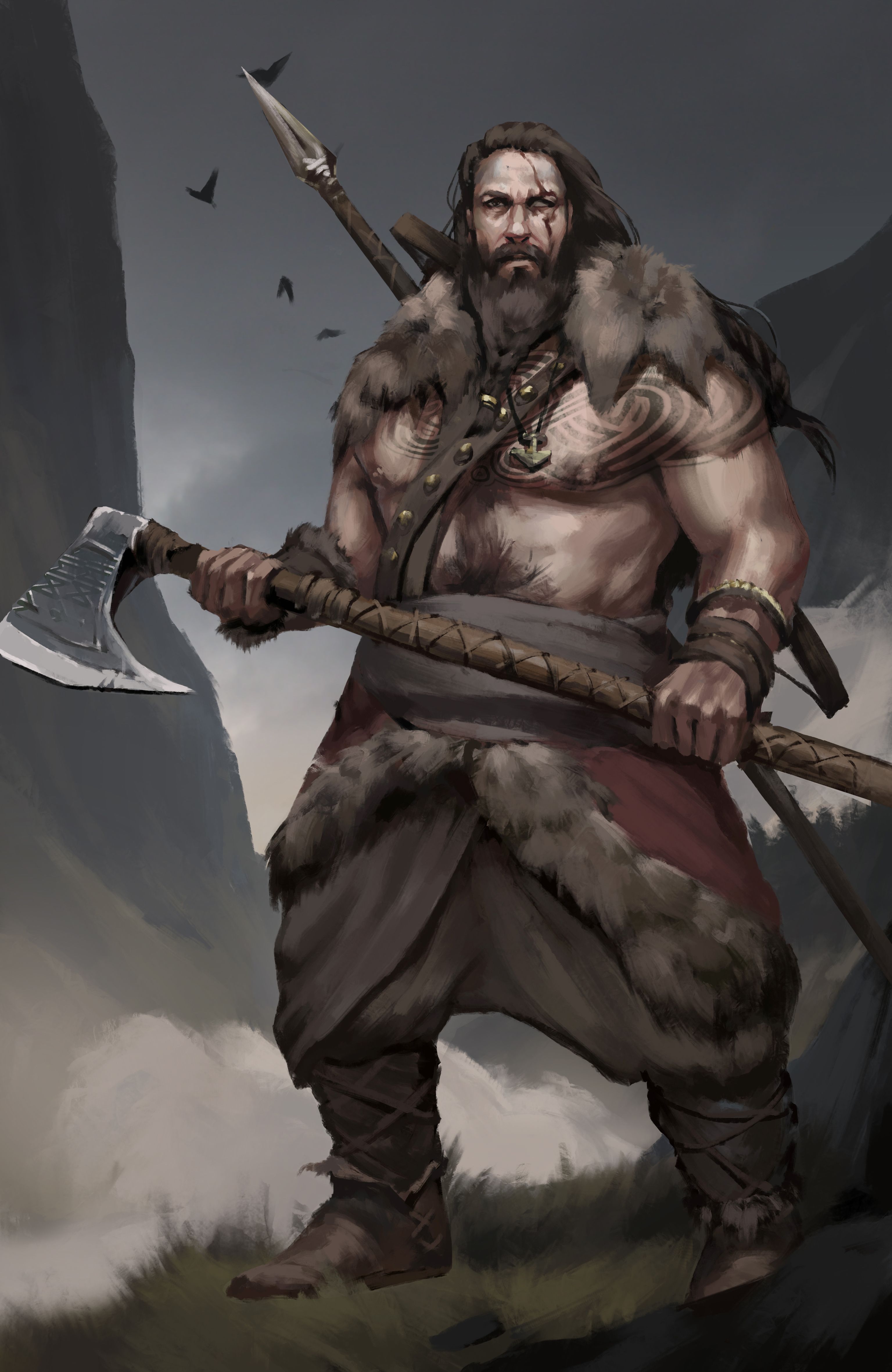 Bear Clan Warrior From Valhalla Viking Character Warrior Concept Art Fantasy Character Design Bear Clan Warrior From Valhalla Viking Character Warrior Concept Art Fantasy Character Design