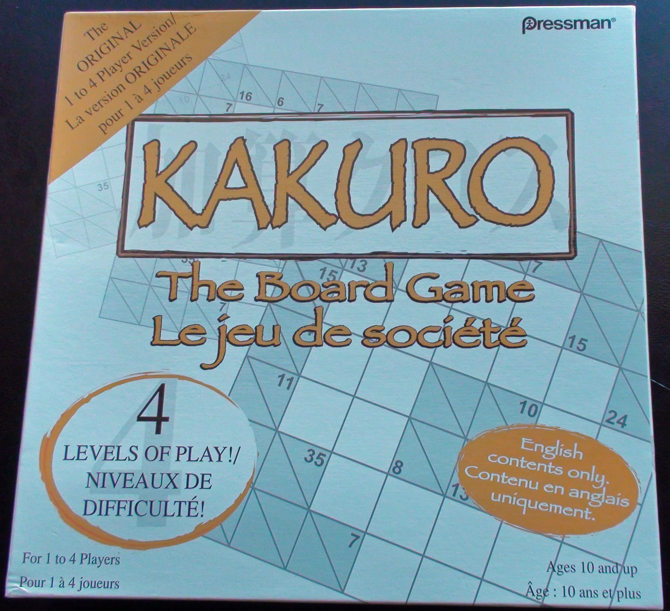 Kakuro: The Board Game