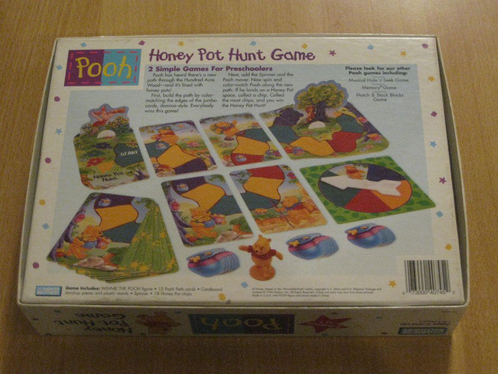 Gaming with 3year old Pooh Honey Pot Hunt Game (pictorial review