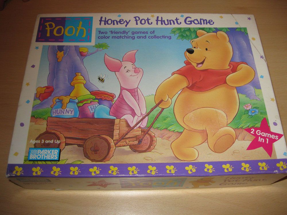 Gaming with 3year old Pooh Honey Pot Hunt Game (pictorial review