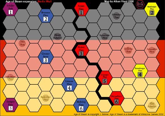Age of Steam Expansion: Washington DC and The Berlin Wall
