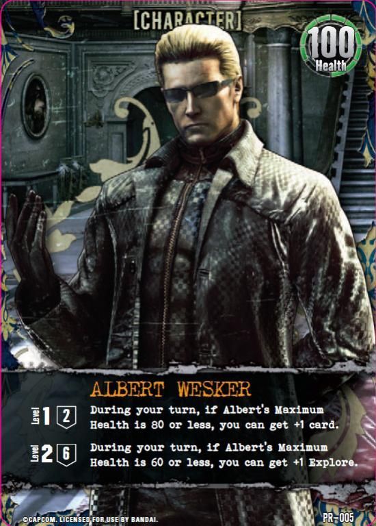 Resident Evil Deck Building Game: Albert Wesker GenCon Promo