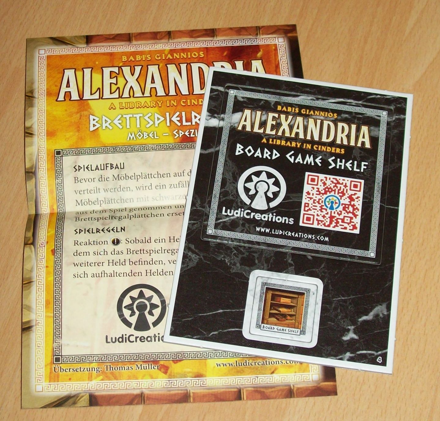 Alexandria: Board Game Shelf Promo