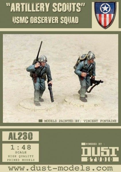 Dust Tactics: USMC Observer Squad – "Artillery Scouts"