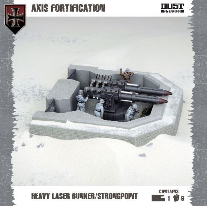 Dust Tactics: Axis Fortification – Heavy Laser Bunker / Strongpoint