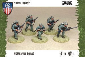 Dust Tactics: USMC Fire Squad – "Devil Dogs"