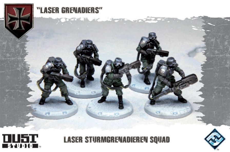 Dust Tactics: Laser Sturmgrenadiere Squad – "Laser Grenadiers"