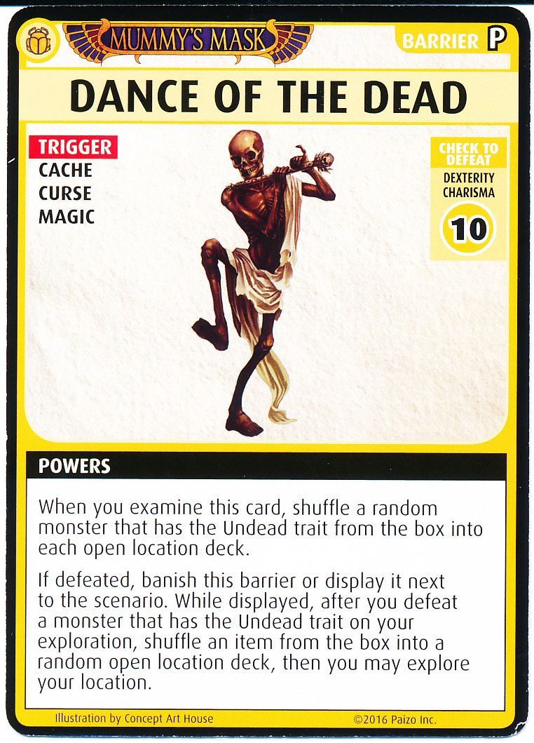 Pathfinder Adventure Card Game: Mummy's Mask – "Dance of the Dead" Promo Card
