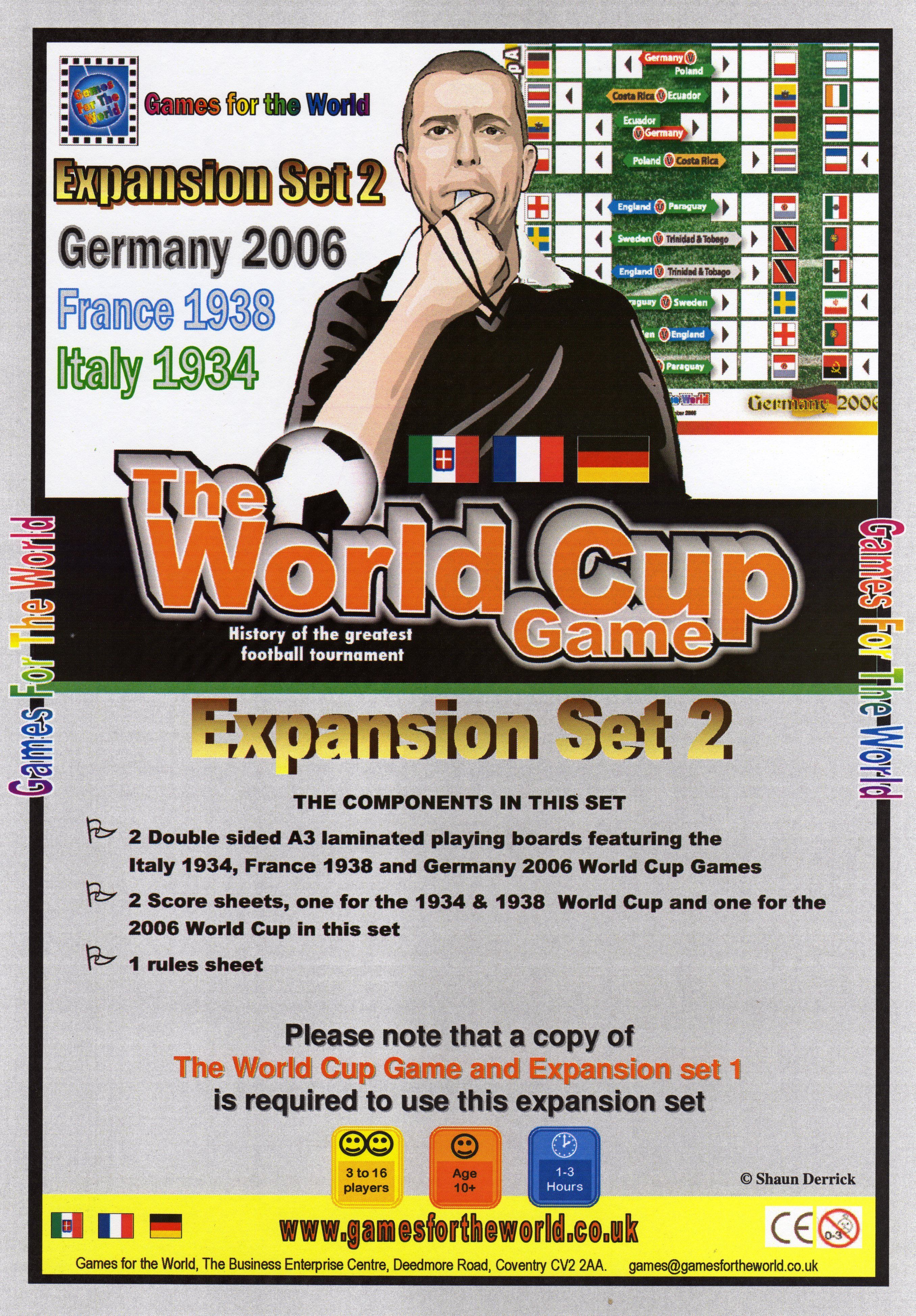 The World Cup Game:  Expansion Set 2