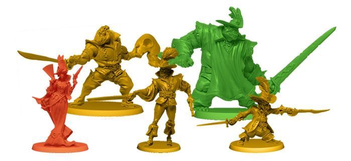 Rum & Bones: Second Tide – Tusketeers Hero Pack