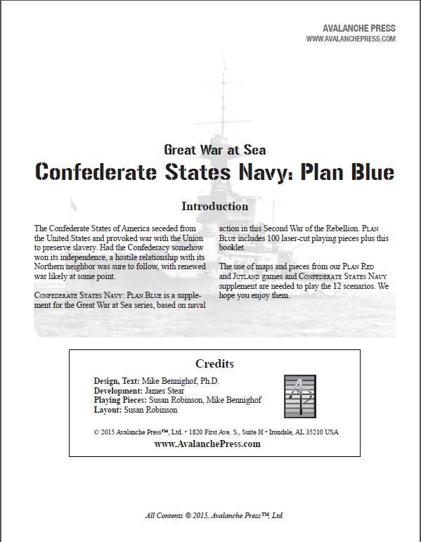 Great War at Sea: C.S. Navy Plan Blue