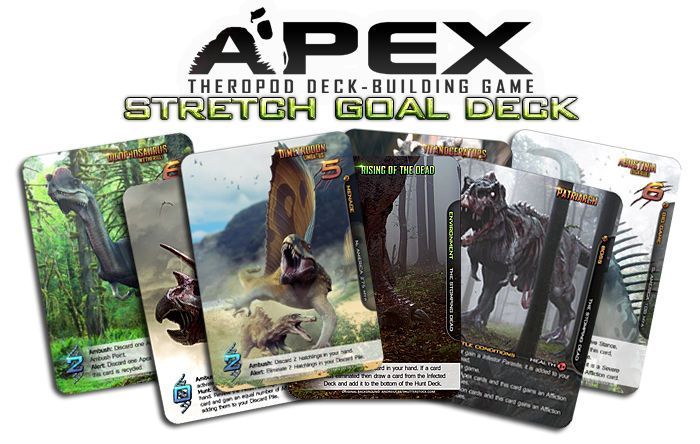 Apex Theropod Deck-Building Game: Second Kickstarter Stretch Goal Pack