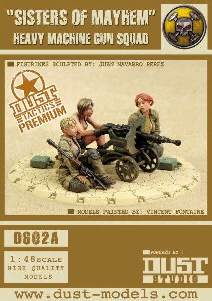 Dust Tactics: Mercenary Heavy Machine Gun Squad – "Sisters of Mayhem"