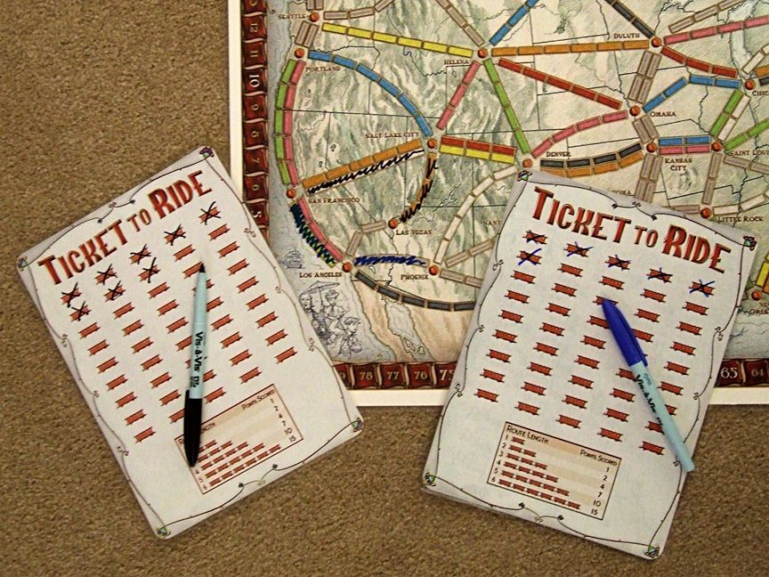 Ticket to ride Royaume-Uni et en Pennsylvanie jeu