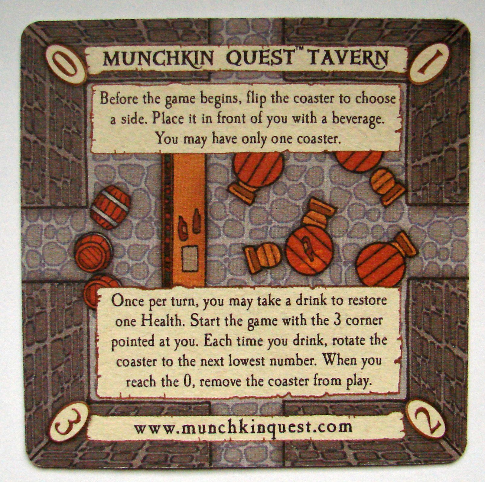 Munchkin Quest Promo Coaster 1