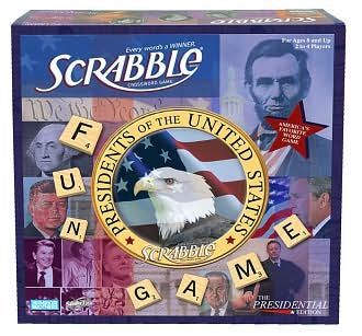 Presidential Scrabble Democrats vs. Republicans Board Game