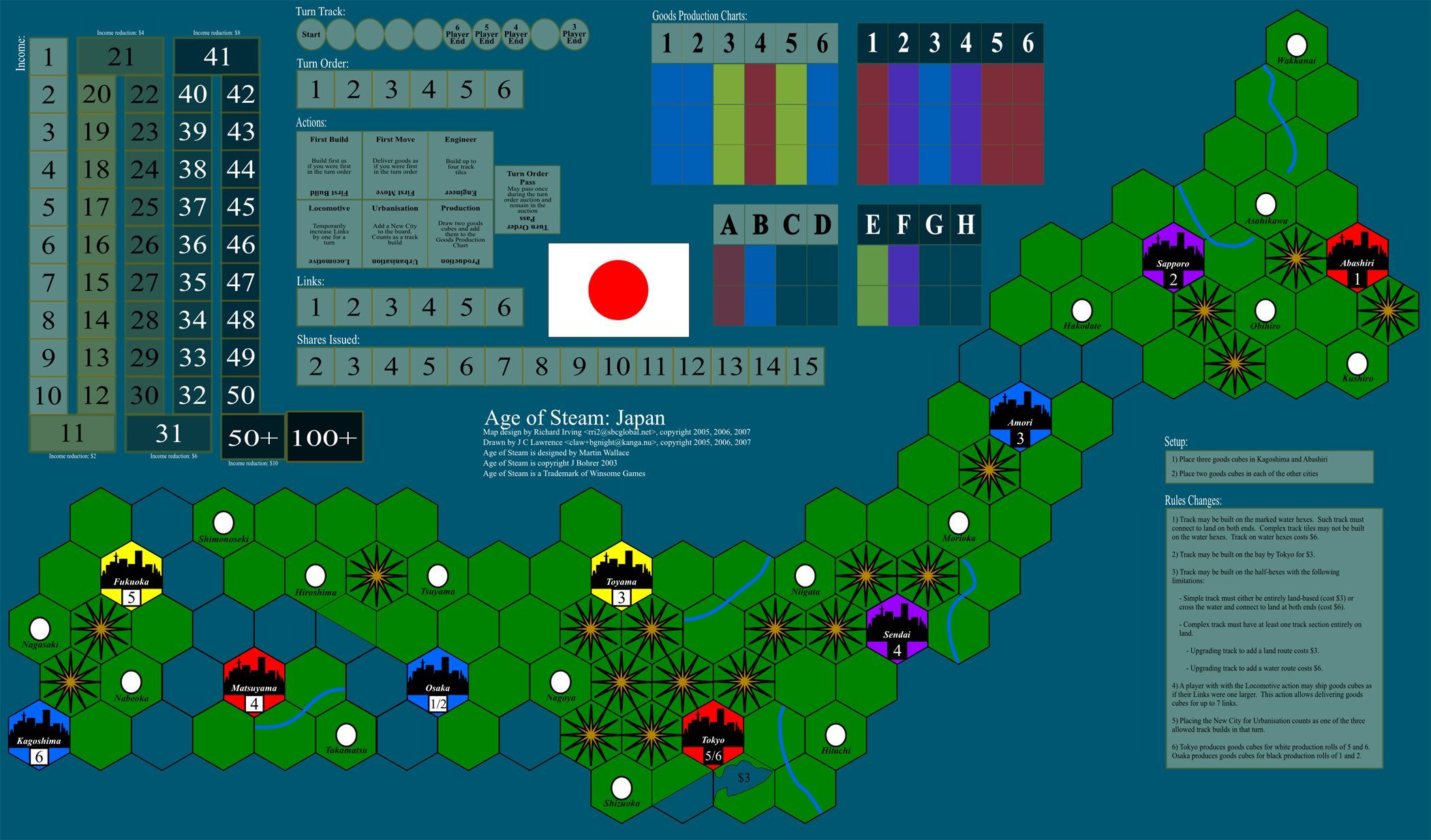 Age of Steam Expansion: Japan