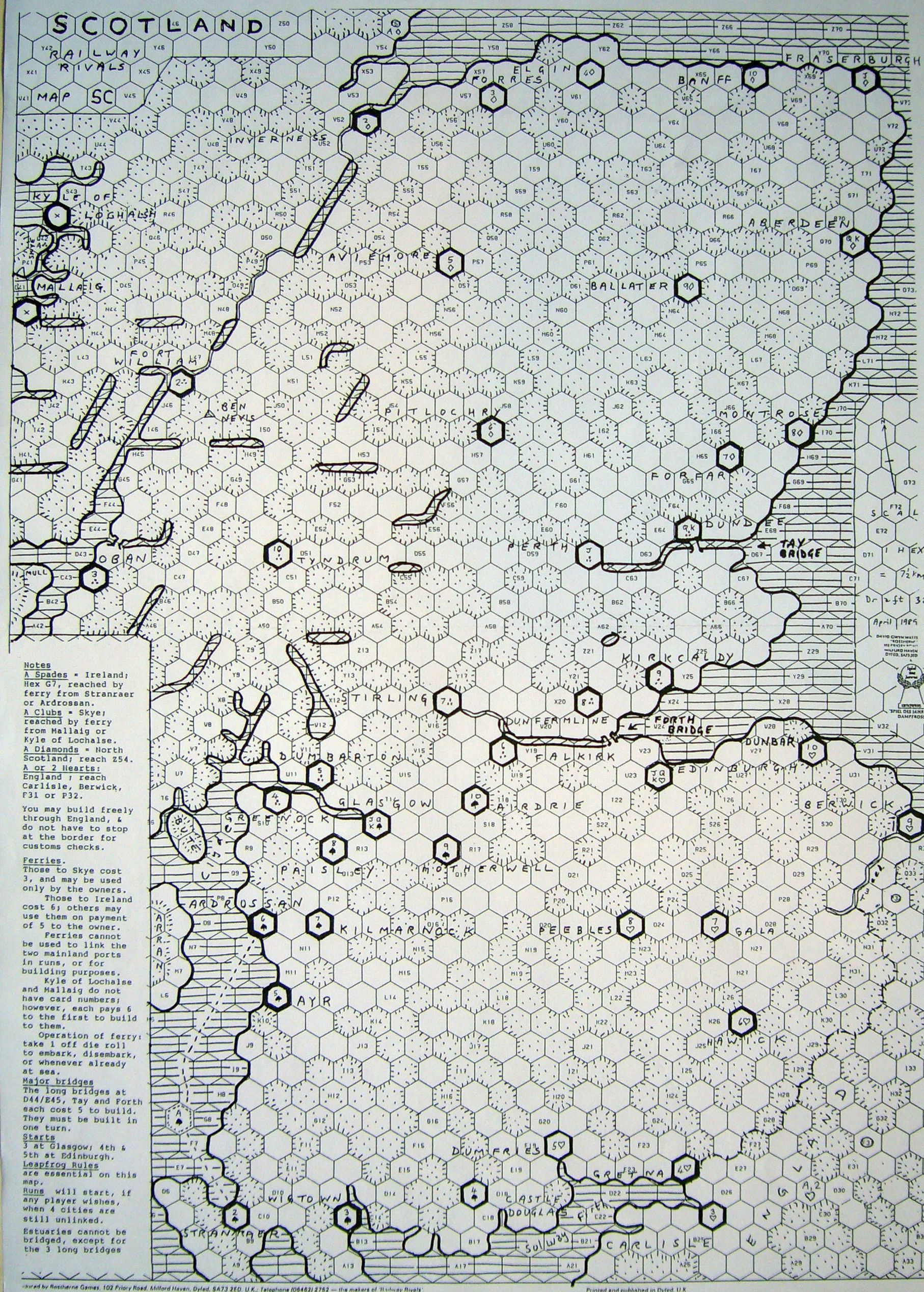 Railways Rivals Map SC: Scotland