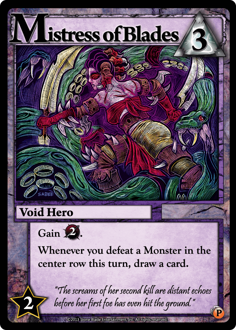 Ascension: Rise of Vigil – Mistress of Blades Promo Card