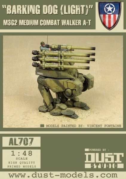 Dust Tactics: M3G2 Medium Combat Walker Anti-Tank – "Barking Dog (Light)"