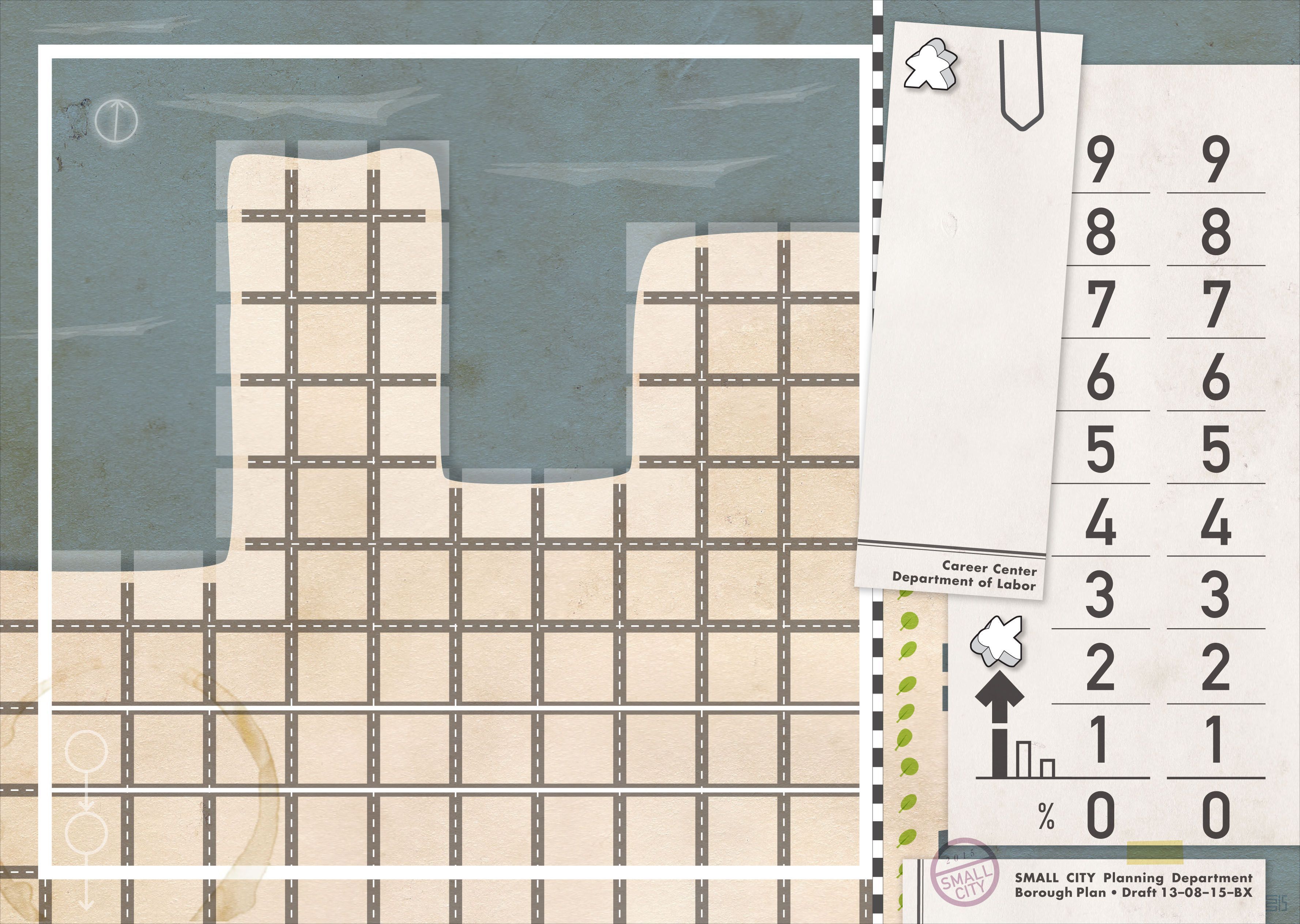 Small City: Player boards Expansion #1 – The Beach