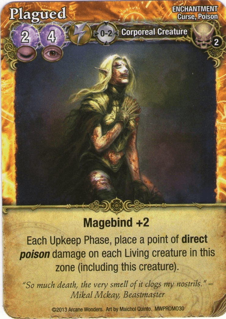 Mage Wars: Plagued Promo Card