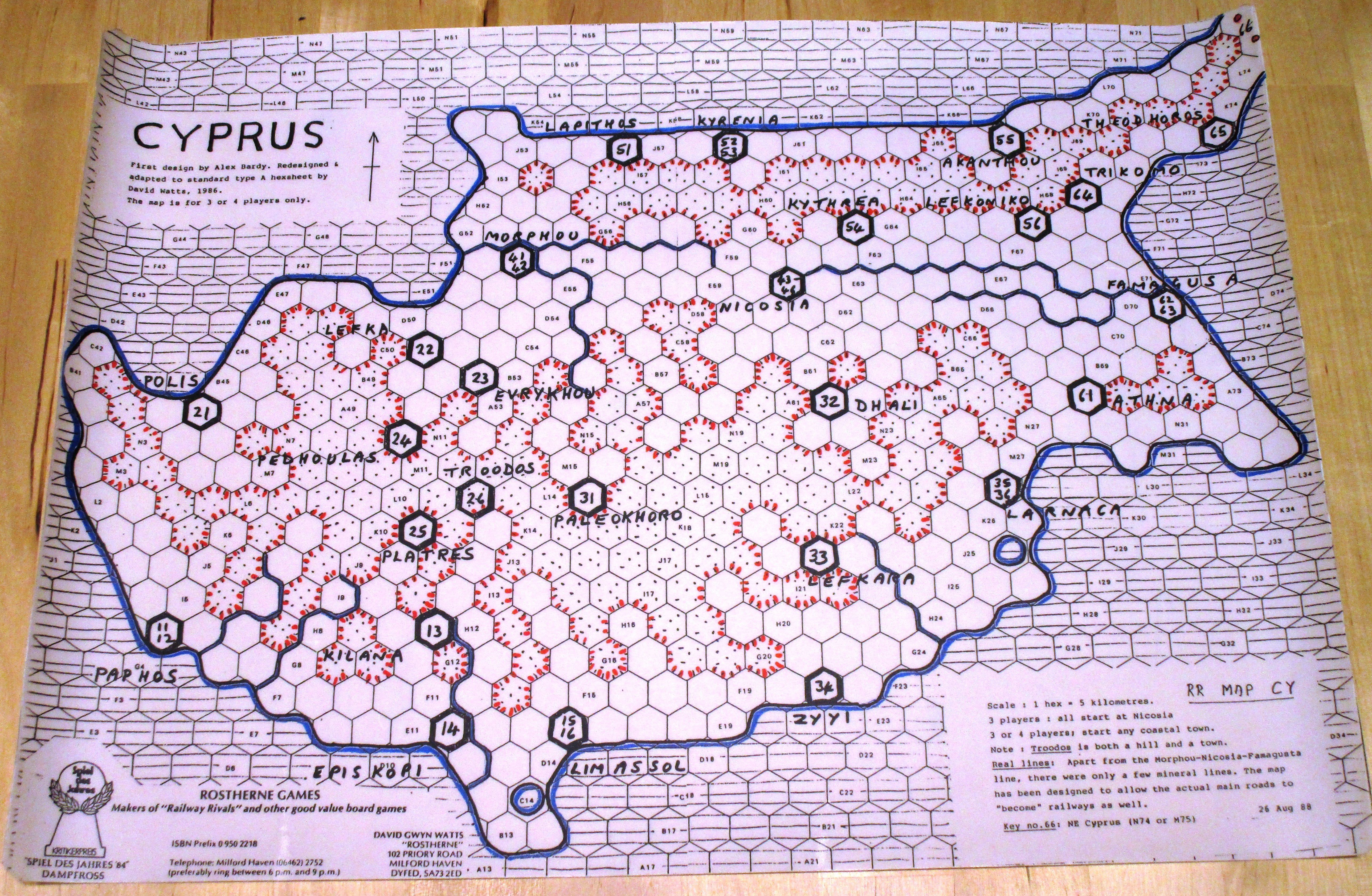 Railway Rivals Map CY: Cyprus