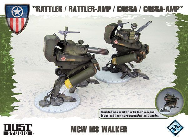 Dust Tactics: MCW M3  Walker – "Rattler / Rattler-Amp / Cobra / Cobra-Amp"